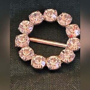 EUC VTG Czechoslovakian Rhinestine Belt Buckle c1960s